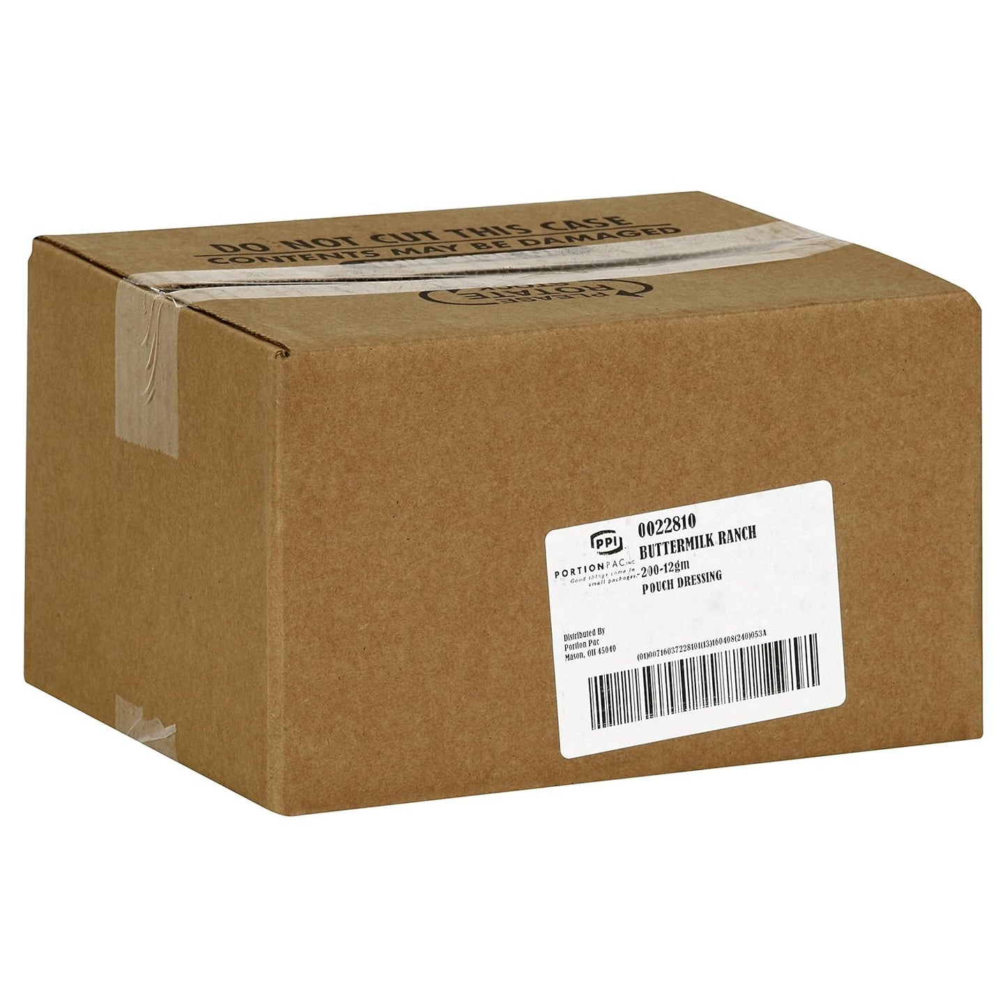 PPL Fat Free Buttermilk Ranch Dressing Packets 0.42 oz pouches 200 in a box