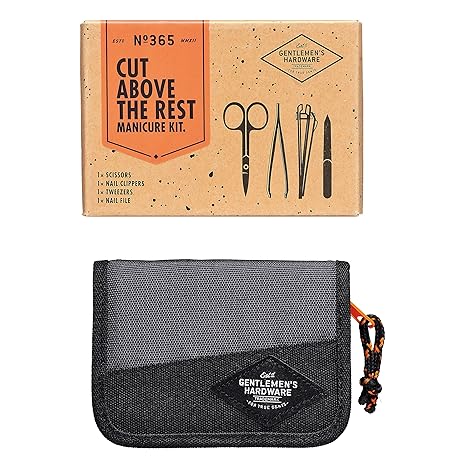 Gentlemen's Hardware Manicure Kit, 4-piece, 1 count