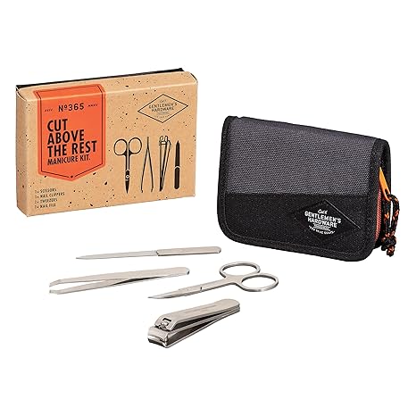 Gentlemen's Hardware Manicure Kit, 4-piece, 1 count