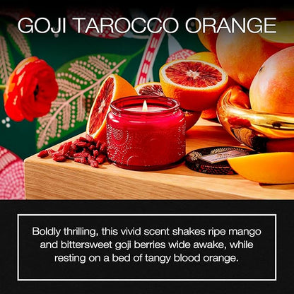 Voluspa Goji Tarocco Orange petite glass jar candle 3.2 oz