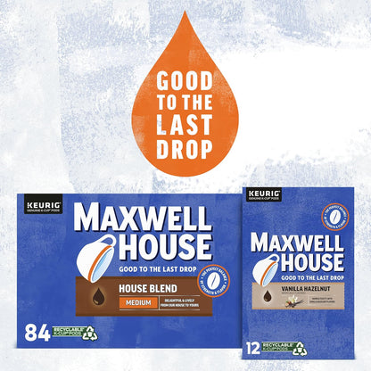 Maxwell House Vanilla Hazelnut K - Cup Pods 3.7 oz box (Case Pack of 6)