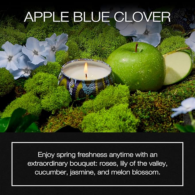 Voluspa Apple Blue Cover Candle 4 fl oz