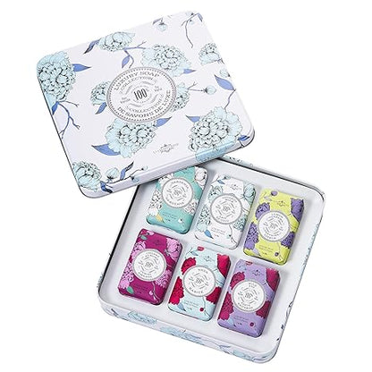 LA CHATELAINE Luxury Soap Collection Made with Organic Shea Butter (Set of 6)