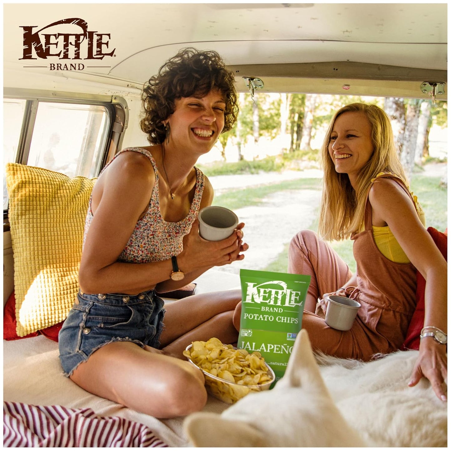 Kettle Brand Potato Chips Jalapeno 7.5 bag (Case Pack of 6)