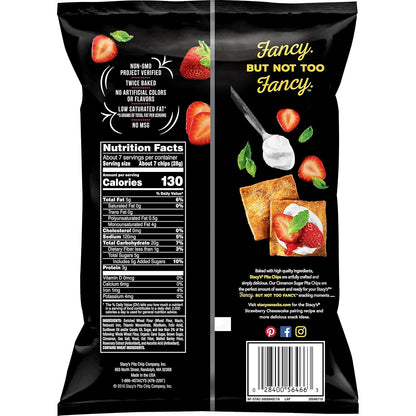 Stacy's Cinnamon Sugar Pita Chips 7.33 oz Bag (Case pack of 12)