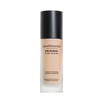 bareMinerals Original Pure Serum Radiant Natural Liquid Foundation, SPF 20 | Fair Cool