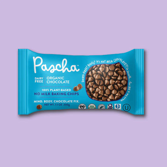 Pascha Rice Milk Chocolate Baking Chips 7.1 oz Bag (Case Pack of 8)