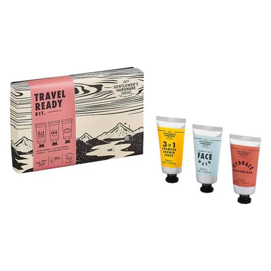 Gentlemen’s Hardware Travel Ready Kit Oak Moss Scent 3 PC 1.7 Fl Oz. New