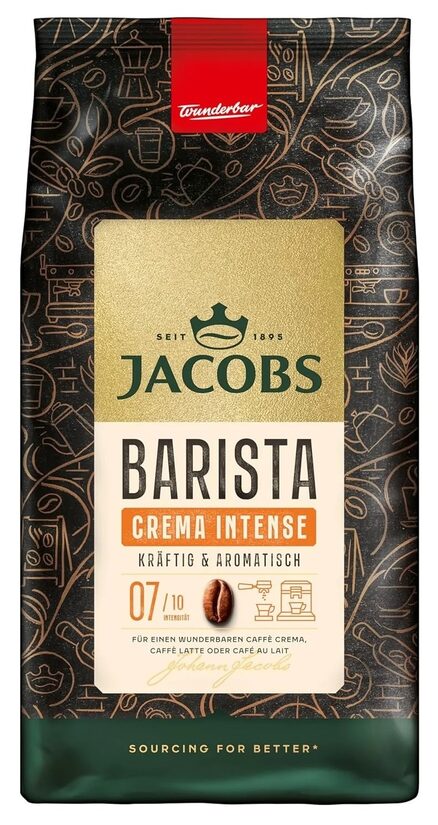 Jacobs Barista CREMA Coffee Beans 1000g / 1kg / 35.3oz