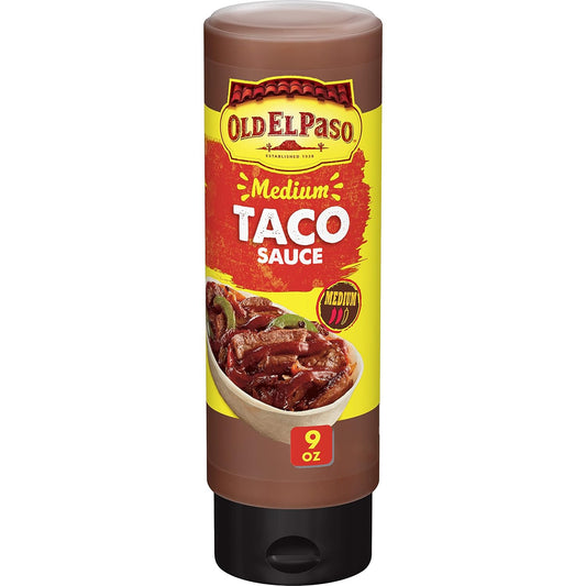 Old El Paso Medium Taco Sauce 9 oz bottle