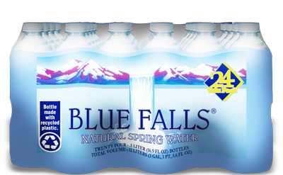 Blue Falls Spring Water 16.9 oz bottles (Case Pack of 24)