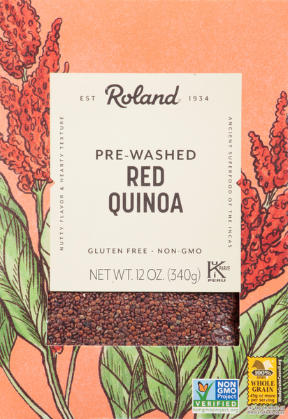 Roland Pre Washed Red Quinoa 25 lb bag