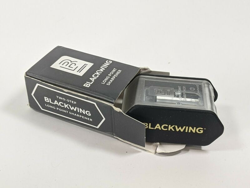 Blackwing Two Step Long Point Pencil Sharpener (Black)