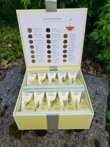 Tea Forte 40 Pyramid Sampler, Tea Tasting Tea Chest