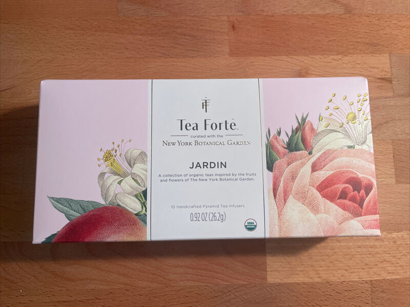 Tea Forte Jardin Box 10 Pyramid Tea W/ Flowers & Fruits (5 Flavor)