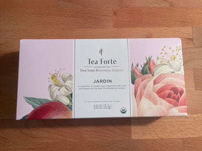 Tea Forte Jardin Box 10 Pyramid Tea W/ Flowers & Fruits (5 Flavor)