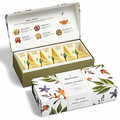 Tea Forte Herbal Retreat Petite Presentation Box Tea Sampler Assorted Variety...