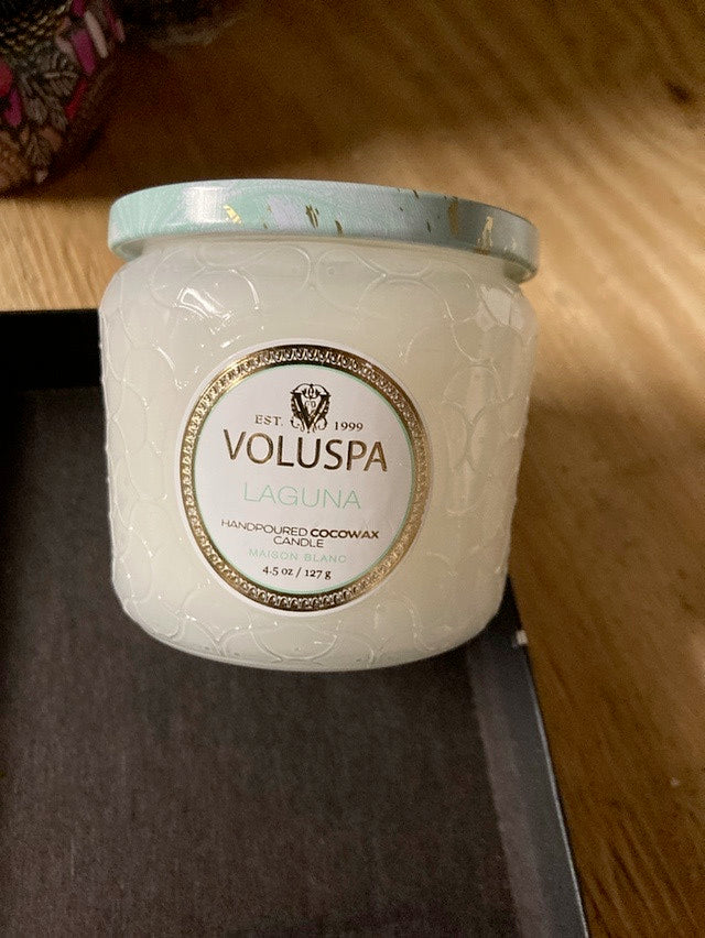 Voluspa Laguna Votive Glass Jar Candle 4.5 oz