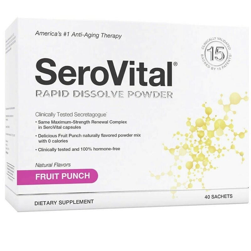 SerovitalHGH Fruit Punch Mix Rapid Dissolve Powder 30 Sachets