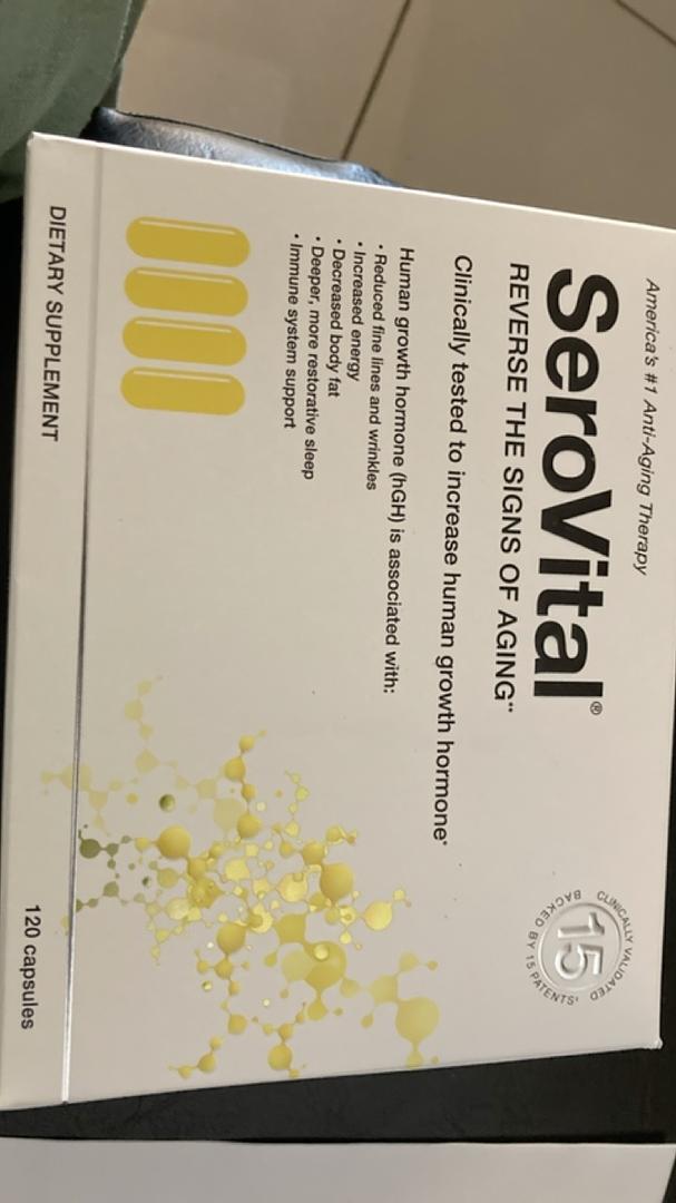SerovitalHGH 120 Capsules Supplement Brand New Sealed 30 day Expires 2024