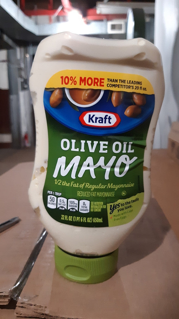 Kraft Reduced Fat Mayo with Olive Oil 22 oz bottle
