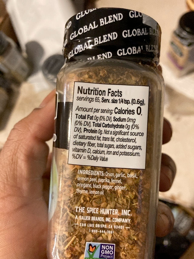 The Spice Hunter Pasta Seasoning Blend, Salt Free, 1.4-Ounce Jar