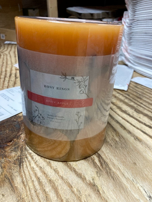 Rosy rings spicy apple 6.5” candle