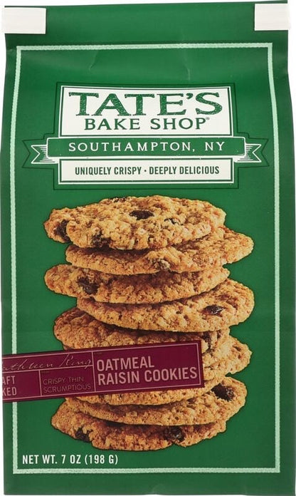 Tate's Bake Shop-OATMEAL RAISIN COOKIES,( 7 OZ )