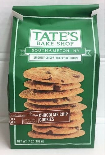 Tate's Bake Shop South Hampton NY Crispy Chocolate Chip Cookies 7 oz Tates