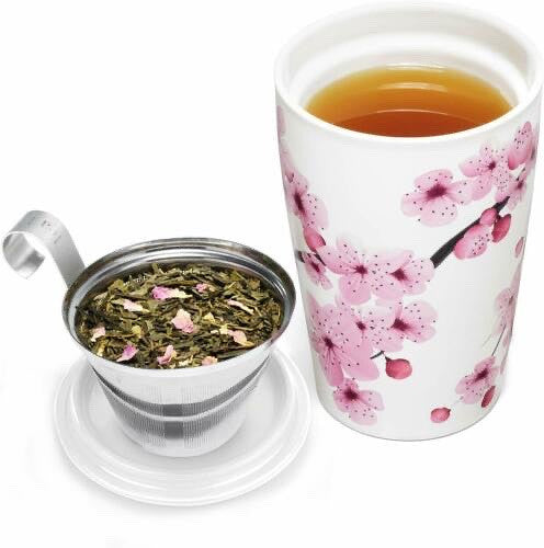Tea Fortè Kati Cup HANAMI Cup Tea Thermal Double Wall Ceramics Infuser