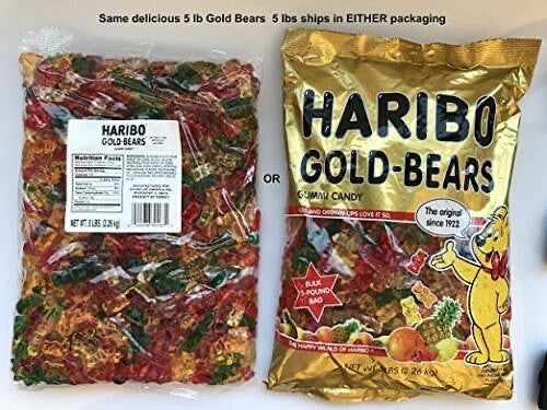 Haribo Original Gold-Bears Gummi Candy, 5-Pound Bag of Delicious Bears!