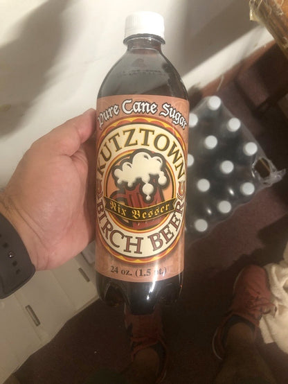 Kutztown Soda Bottles (Birch Beer) Case Pack Of 24/24 oz