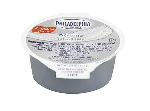 Philadelphia cream cheese 1 oz cups 100 per box