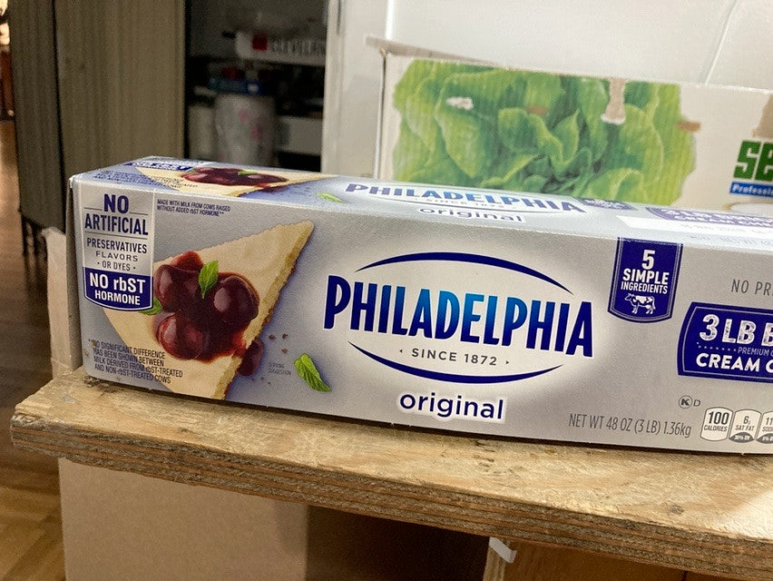 Philadelphia cream cheese 3 lb loaf per case