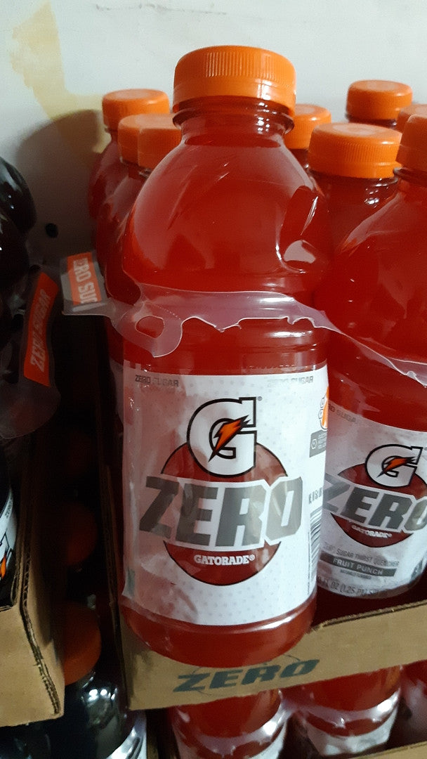 Gatorade G Zero Thirst Quencher Fruit Punch, 20 fl oz - 8 Count