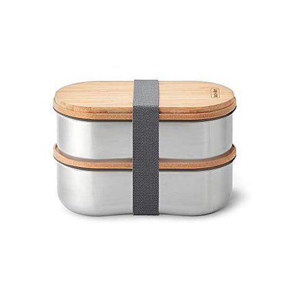 BLACK + BLUM Bento Box, Bamboo, Almond, 1 Litre