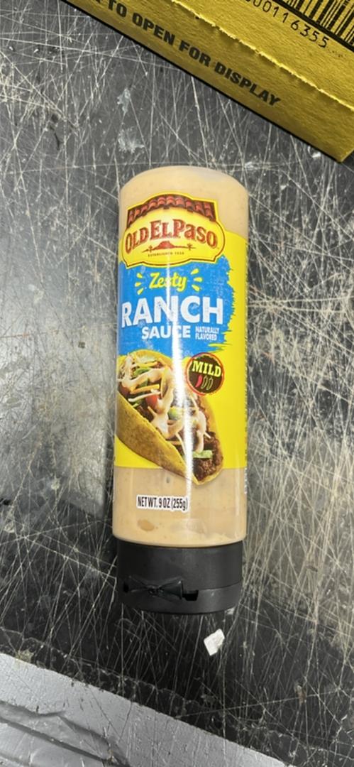 Old El Paso Zesty Ranch Squeeze Sauce 9 Oz bottle