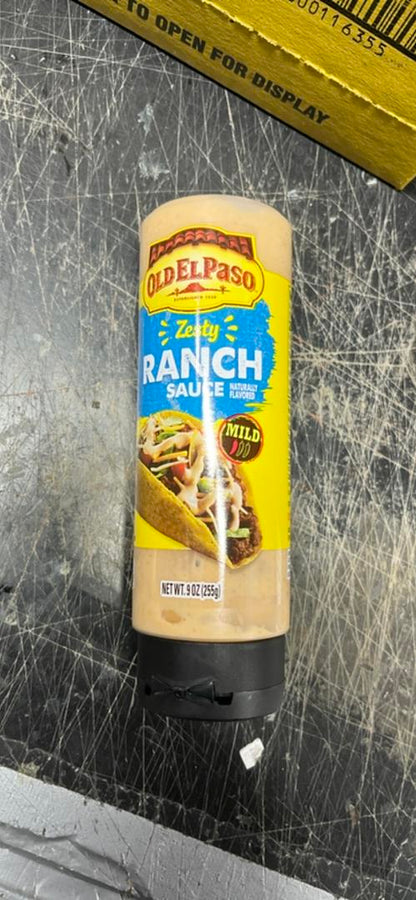 Old El Paso Zesty Ranch Squeeze Sauce 9 Oz bottle