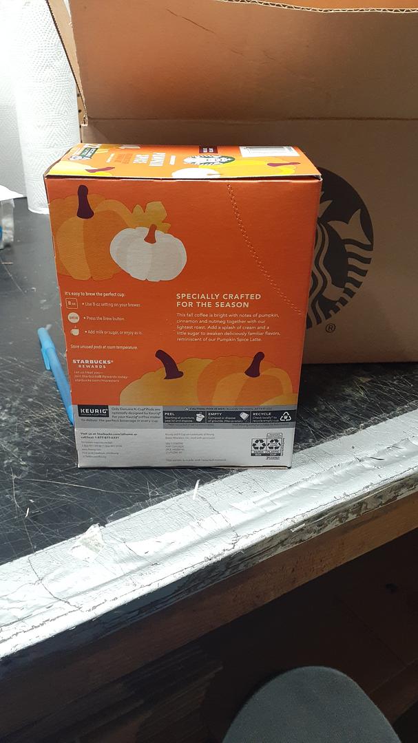 Starbucks Limited Edition Pumpkin Spice Coffee K-Cup Pods 22 Count (Case pack of 4)