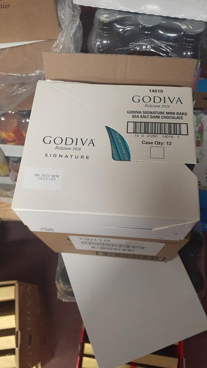 Godiva Signature Sea Salt Dark Chocolate Mini Bars 3.1 oz bars