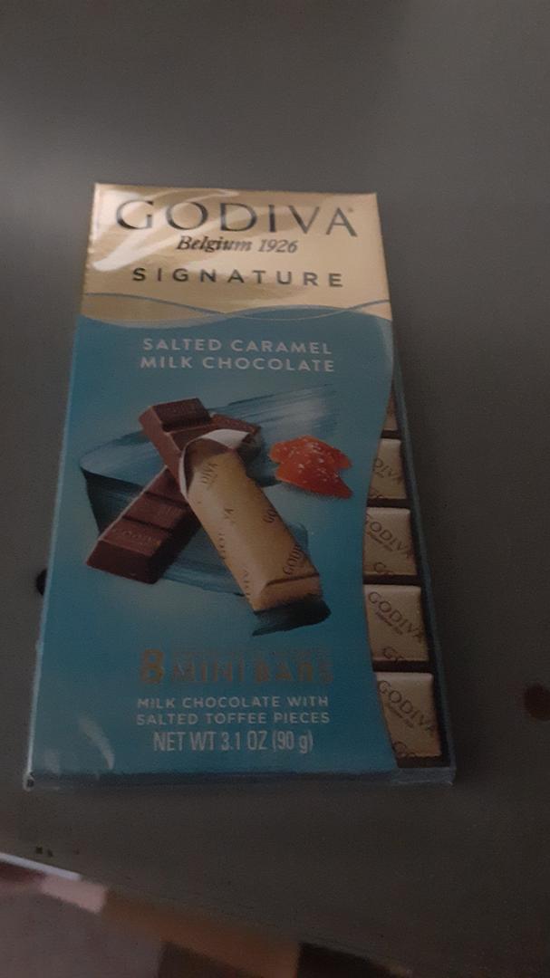 Godiva Salted Caramel Milk Chocolate Mini Bars 3.1 oz each