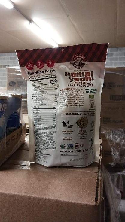 Manitoba Harvest Organic HempDk Chocolate Granola 10 oz (Case Pack of 6)
