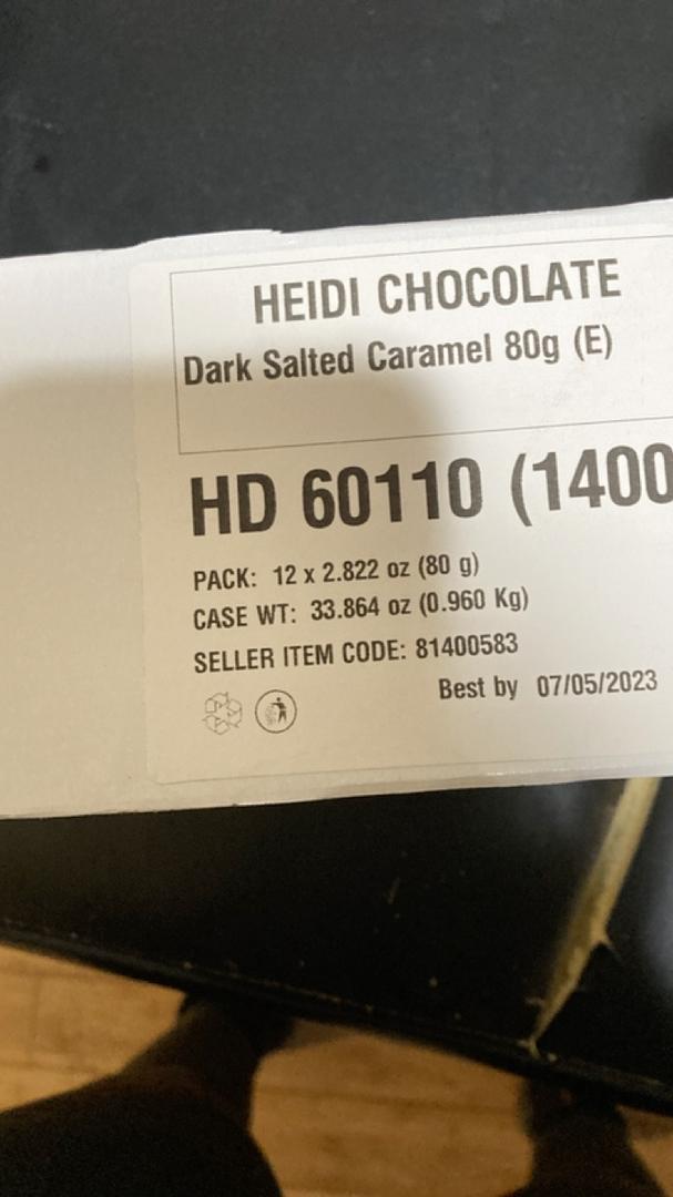 Heidi Chocolates Dark Salted Caramel 12 pack