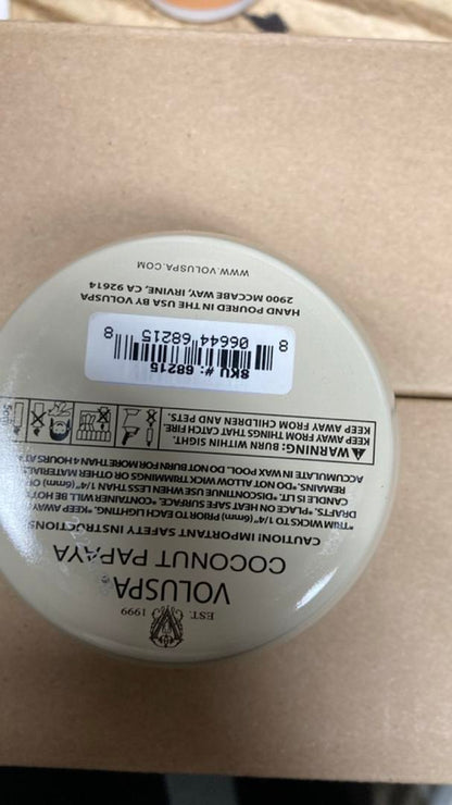 Voluspa Coconut Papaya Mini Tin Candle
