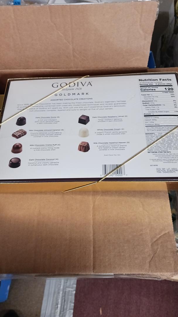 GodivaAssorted Chocolate Creations (red box) 15.3 oz 36 piece