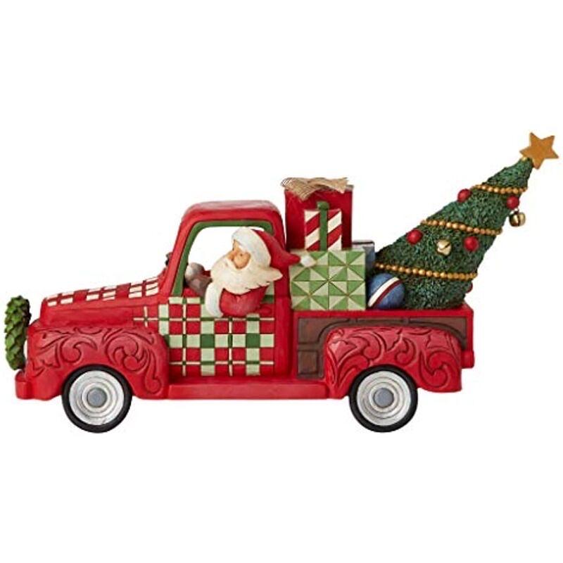 Hard to Find! Jim Shore Country Living Santa in Red Truck Figurine 6007443