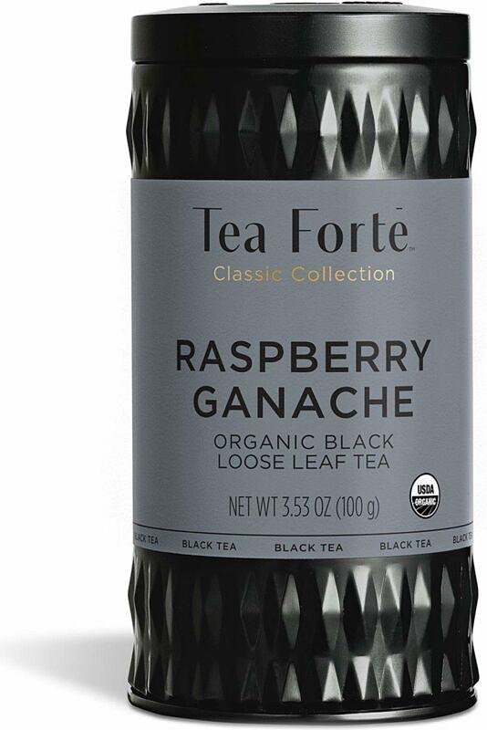 Organic Raspberry Ganache Black Loose Leaf Tea by Tea Forte, 3.53 oz