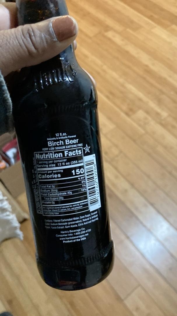 Hank’s Soda Birch Beer 12 oz 12 Pack of 6