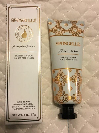 Spongelle Hand Cream Freesia Pear Lotion New In Box