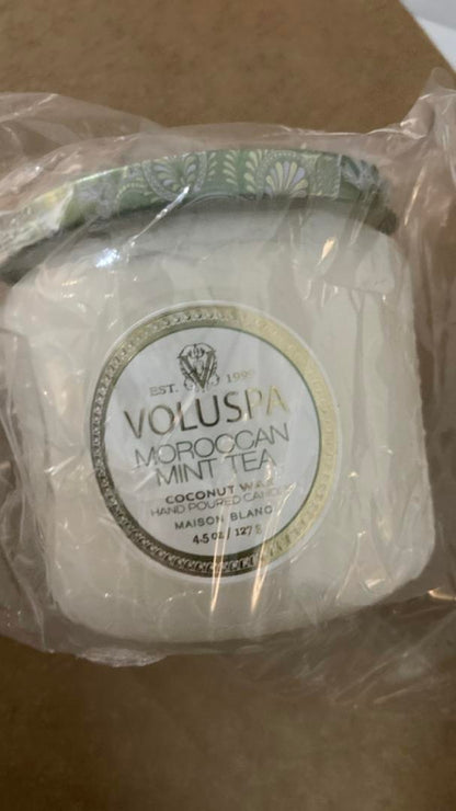 Voluspa Moroccan Mint Petite Glass Jar Votive 4.5 oz